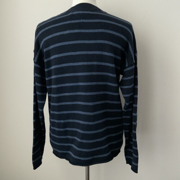 Tommy Hilfiger Oversized Long Sleeve Sweater Men Blue M - Picture 3 of 9